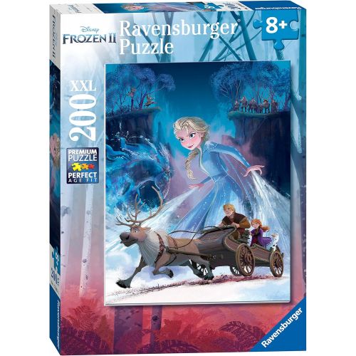  Ravensburger 12865 Disney Frozen 2 The Mysterious Forest 200 Piece Jigsaw Puzzle for Kids Every Piece is Unique Pieces Fit Together Perfectly,Multi