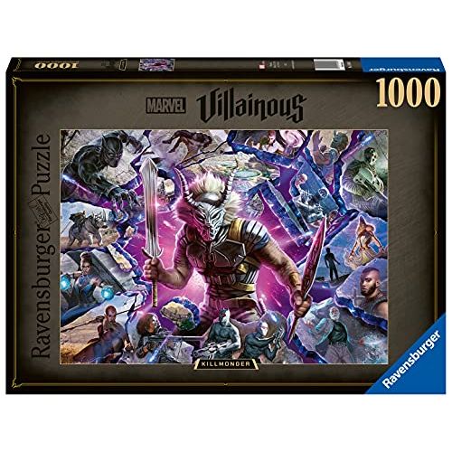  Ravensburger?Marvel Villainous: Killmonger 1000 Piece Jigsaw Puzzle for Adults 16906 Every Piece is Unique, Softclick Technology Means Pieces Fit Together Perfectly