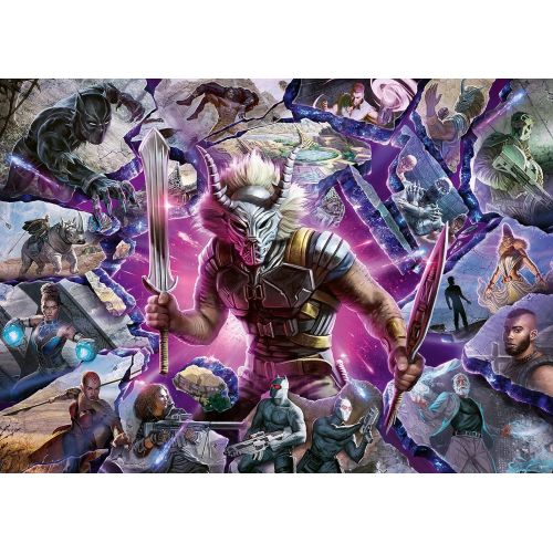  Ravensburger?Marvel Villainous: Killmonger 1000 Piece Jigsaw Puzzle for Adults 16906 Every Piece is Unique, Softclick Technology Means Pieces Fit Together Perfectly