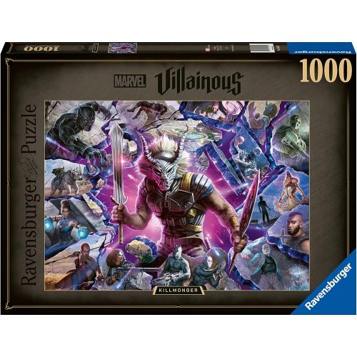  Ravensburger?Marvel Villainous: Killmonger 1000 Piece Jigsaw Puzzle for Adults 16906 Every Piece is Unique, Softclick Technology Means Pieces Fit Together Perfectly