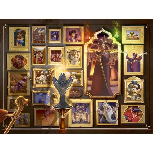  Ravensburger Disney Villainous Jafar 1000 Piece Jigsaw Puzzle for Adults ? Every Piece is Unique, Softclick Technology & Disney Villainous Captain Hook 1000 Piece Jigsaw Puzzle for