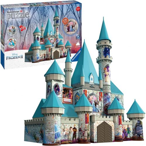  Ravensburger 11156 Disney Frozen 2 Castle 216 Piece 3D Jigsaw Puzzle for Kids and Adults Easy Click Technology Means Pieces Fit Together Perfectly, No Glue Required,Multi