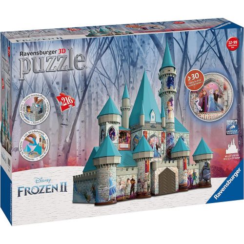  Ravensburger 11156 Disney Frozen 2 Castle 216 Piece 3D Jigsaw Puzzle for Kids and Adults Easy Click Technology Means Pieces Fit Together Perfectly, No Glue Required,Multi