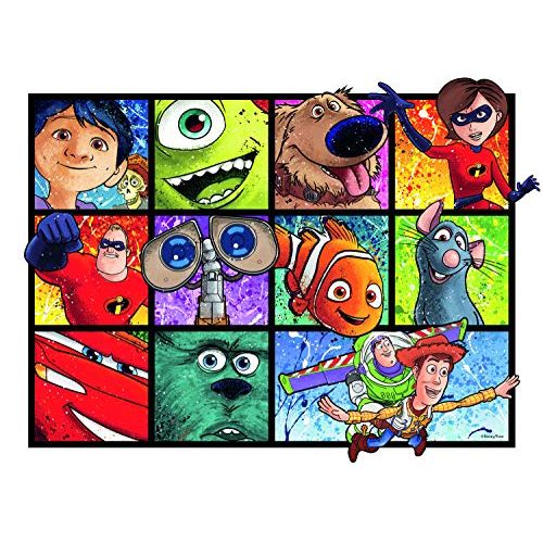  Ravensburger 13993 Disney Pixar Splatter Art 1000 Piece Puzzle for Adults, Every Piece is Unique, Softclick Technology Means Pieces Fit Together Perfectly