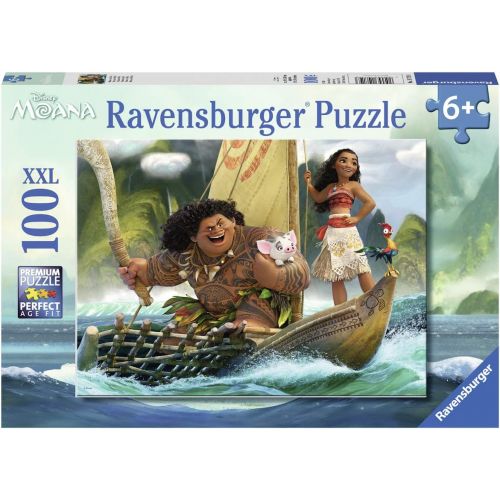  Ravensburger Construction Crowd 60 Piece Jigsaw Puzzle for Kids ? Every Piece is Unique, Pieces Fit Together Perfectly & Disney Moana One Ocean One Heart 100 Piece Jigsaw Puzzle