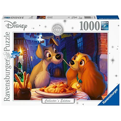  Ravensburger?Disney Lady and The Tramp 1000 Piece Jigsaw Puzzle for Adults 13972 Every Piece is Unique, Softclick Technology Means Pieces Fit Together Perfectly