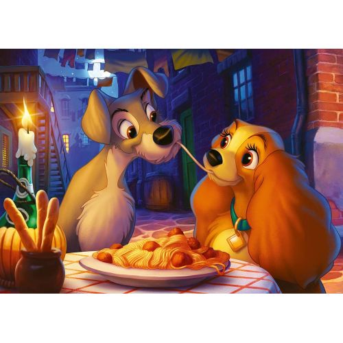  Ravensburger?Disney Lady and The Tramp 1000 Piece Jigsaw Puzzle for Adults 13972 Every Piece is Unique, Softclick Technology Means Pieces Fit Together Perfectly