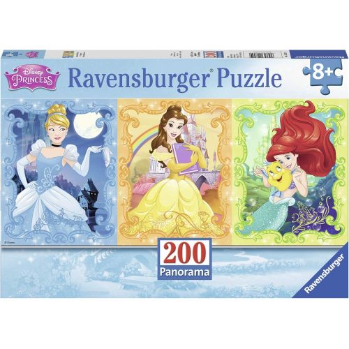  Ravensburger Beautiful Disney Princesses Panorama 200 Piece Jigsaw Puzzle for Kids ? Every Piece is Unique, Pieces Fit Together Perfectly, 12825