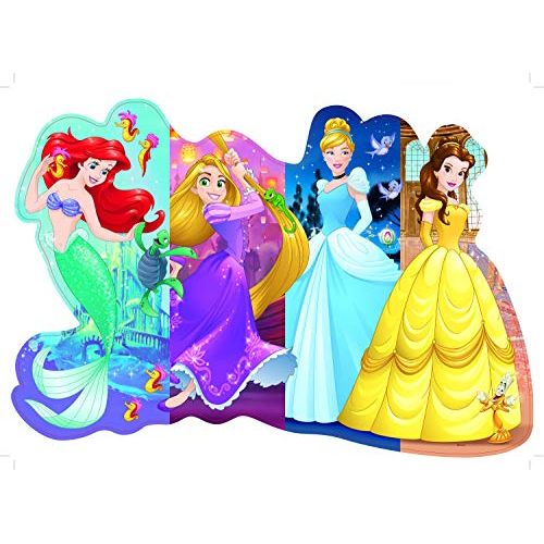  Ravensburger Disney Princess Pretty Princesses Shaped Floor Puzzle 24 Piece Jigsaw Puzzle for Kids ? Every Piece is Unique, Pieces Fit Together Perfectly, Model Number: 05453