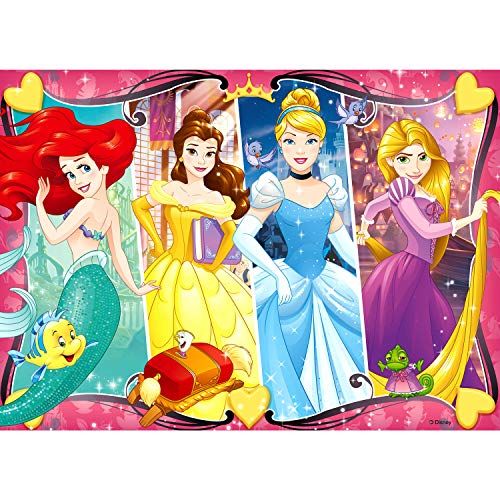  Ravensburger Disney Princess Heartsong 60 Piece Glitter Jigsaw Puzzle for Kids ? Every Piece is Unique, Pieces Fit Together Perfectly