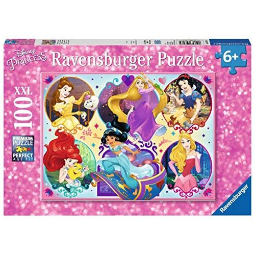  Ravensburger 10796 Disney Princesses 100 Piece Jigsaw Puzzle for Kids ? Every Piece is Unique, Pieces Fit Together Perfectly