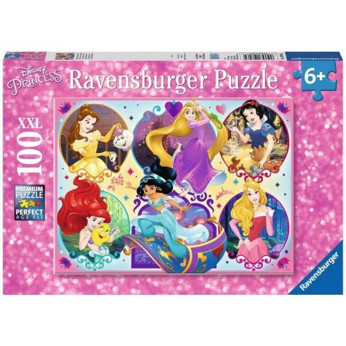  Ravensburger 10796 Disney Princesses 100 Piece Jigsaw Puzzle for Kids ? Every Piece is Unique, Pieces Fit Together Perfectly