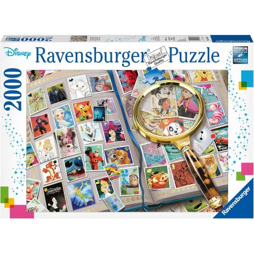  Ravensburger 16706 Disney Stamp Album 2000 Piece Puzzle for Adults, Every Piece is Unique, Softclick Technology Means Pieces Fit Together Perfectly,Multicolor