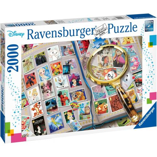  Ravensburger 16706 Disney Stamp Album 2000 Piece Puzzle for Adults, Every Piece is Unique, Softclick Technology Means Pieces Fit Together Perfectly,Multicolor