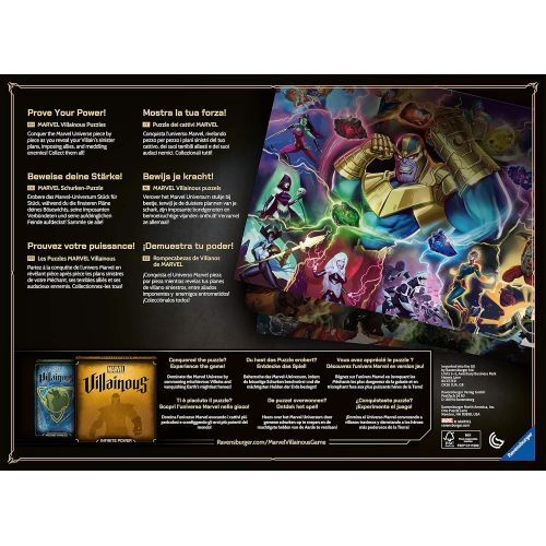  Ravensburger?Marvel Villainous: Thanos 1000 Piece Jigsaw Puzzle for Adults 16904 Every Piece is Unique, Softclick Technology Means Pieces Fit Together Perfectly