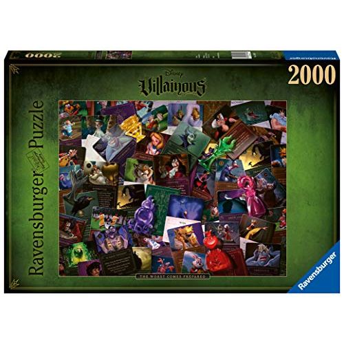  Ravensburger Disney Villainous: All Villains 2000 Piece Jigsaw Puzzle for Adults Every Piece is Unique, Softclick Technology Means Pieces Fit Together Perfectly