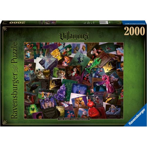  Ravensburger Disney Villainous: All Villains 2000 Piece Jigsaw Puzzle for Adults Every Piece is Unique, Softclick Technology Means Pieces Fit Together Perfectly