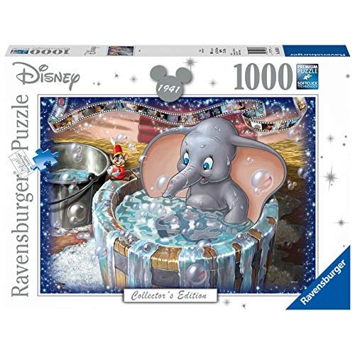  Ravensburger 19676 Disney Dumbo Collectors Edition 1000 Piece Puzzle for Adults, Every Piece is Unique, Softclick Technology Means Pieces Fit Together Perfectly,White