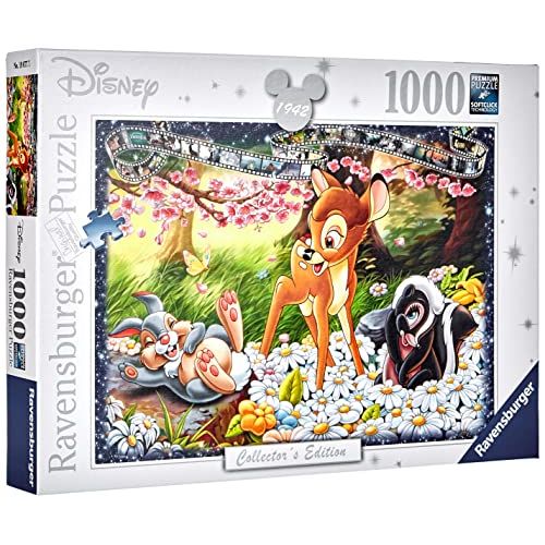  Ravensburger 19677 Disney Bambi Collectors Edition 1000 Piece Puzzle for Adults, Every Piece is Unique, Softclick Technology Means Pieces Fit Together Perfectly,White