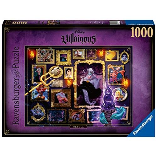  Ravensburger Disney Villainous Ursula 1000 Piece Jigsaw Puzzle for Adults ? Every Piece is Unique, Softclick Technology Means Pieces Fit Together Perfectly