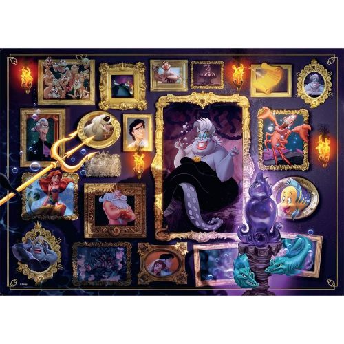  Ravensburger Disney Villainous Ursula 1000 Piece Jigsaw Puzzle for Adults ? Every Piece is Unique, Softclick Technology Means Pieces Fit Together Perfectly