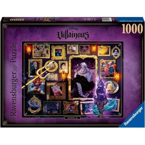  Ravensburger Disney Villainous Ursula 1000 Piece Jigsaw Puzzle for Adults ? Every Piece is Unique, Softclick Technology Means Pieces Fit Together Perfectly