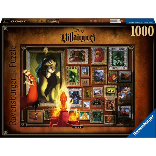  Ravensburger?Disney Villainous: Scar 1000 Piece Jigsaw Puzzle for Adults 16524 Every Piece is Unique, Softclick Technology Means Pieces Fit Together Perfectly