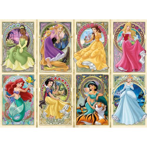  Ravensburger Disney?Art Nouveau Princesses 1000 Piece Jigsaw Puzzle for Adults 16504 Every Piece is Unique, Softclick Technology Means Pieces Fit Together Perfectly