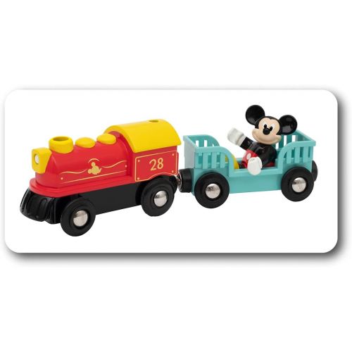  Ravensburger BRIO 32292 Disney Mickeys Deluxe Wooden Railway Set Wooden Toy Train Set for Kids Age 3 and Up