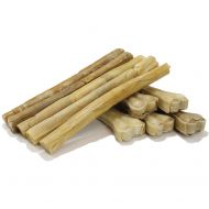 Raw Paws Dog Treats Variety Pack Compressed Rawhide Sticks & Pressed Rawhide Bones, 10-Count - Dog Bones for Aggressive Chewers - Rawhide Chews Dog Treat Value Pack - Deluxe Variet