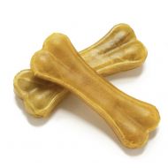 Raw Paws Pet Premium 4-inch Compressed Rawhide Bones for Dogs - Packed in USA - Small Dog Bones - Puppy Bones - Long Lasting Dog Chews - Natural Pressed Rawhides - Beef Hide Bones