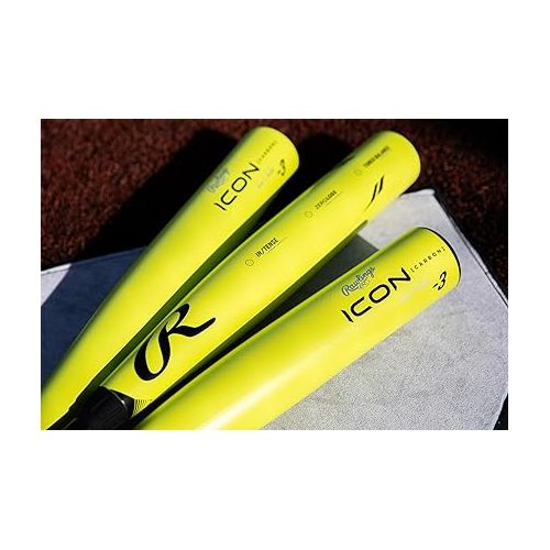 롤링스 Rawlings | ICON Baseball Bat |BBBCOR| -3 Drop | 2 5/8
