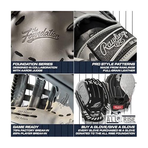 롤링스 Rawlings | Foundation Series Baseball Glove | Aaron Judge Collaboration | Multiple Styles