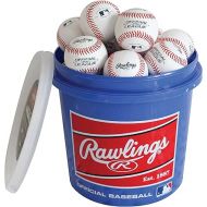 Rawlings | GAME USE Baseballs | Youth/12U | Game/Practice Use | Bucket , 28 oz, white, 24 Count(Pack of 1)