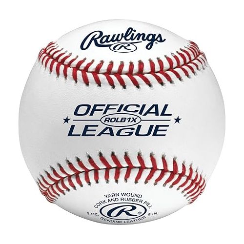 롤링스 Rawlings | Bucket of Practice Baseballs | ROLB1X | Youth/14U Official League