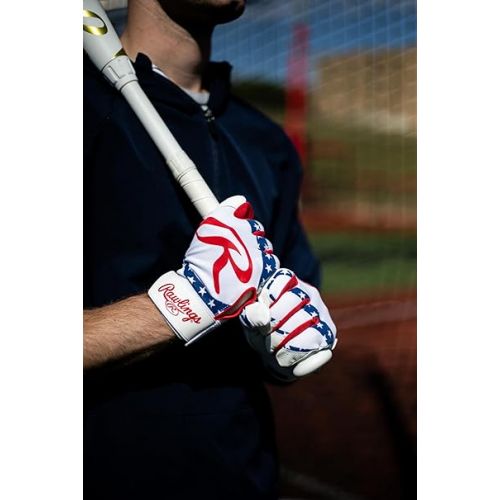 롤링스 Rawlings | 5150 II Baseball Batting Gloves | Adult Sizes | Multiple Colors