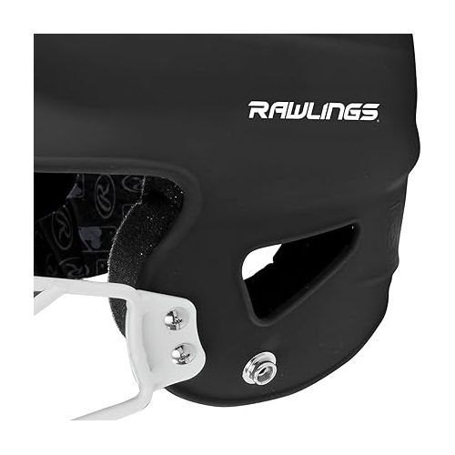 롤링스 Rawlings Rawlings Highlighter Series Coolflo Youth Baseball/Softball Batting Helmet with Face Guard