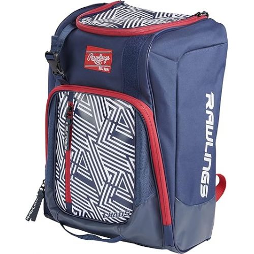 롤링스 Rawlings | CHAOS Backpack Bag Series | Youth | Baseball & Fastpitch Softball | Multiple Colors