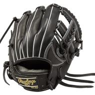 Rawlings GH3HRBK2MG Baseball Glove for Adults, Hard HOH® Rising Star Wizard #01 [All Around Fielders, Medium], Size: 4.4 inches (11.25 cm), Black *for Right Throwing