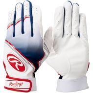 Rawlings Sporting Goods Adult Exclusive Prodigy 360 Batting Gloves Red/White/Blue X-Large