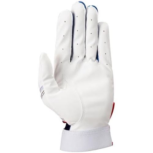 롤링스 Rawlings Sporting Goods Adult Exclusive Prodigy 360 Batting Gloves Red/White/Blue X-Large