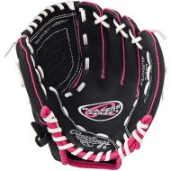 Rawlings Girls Players Series Right Hand Throw TBALL Glove MITT - Size 10.30 - Pink/Black