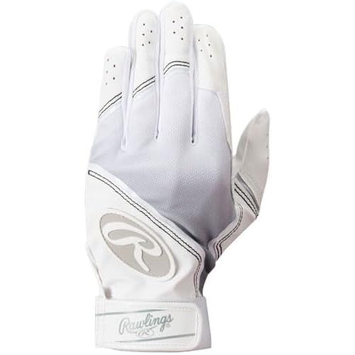 롤링스 Rawlings Sporting Goods Adult Exclusive Prodigy 360 Batting Gloves White Small