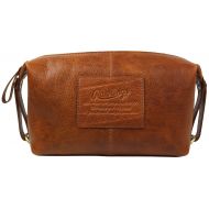 Rawlings Mens Leather Travel Kit, Brown