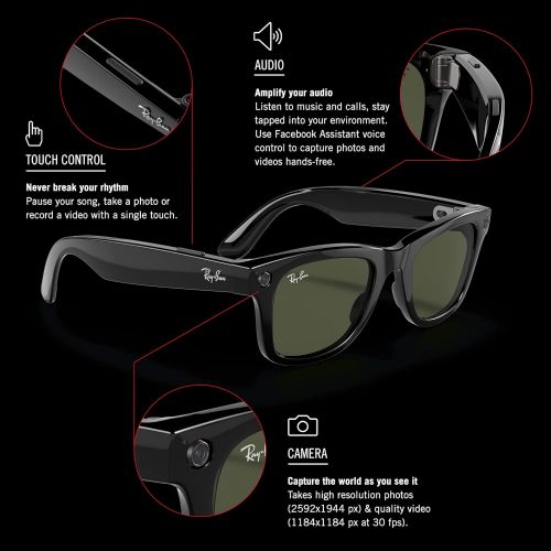  [무료배송]페이스북 레이밴 스마트 썬글라스 Ray-Ban Stories | Wayfarer Smart Glasses