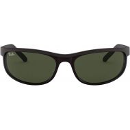 Ray-Ban RB2027 Predator 2 Icons Sports Sunglasses - BlackMatte BlackCrystal GreenG-15 XLTOne Size Fits All
