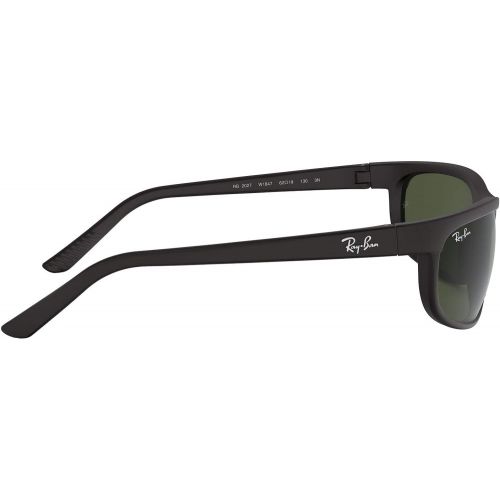  Ray-Ban RB2027 Predator 2 Icons Sports Sunglasses - BlackMatte BlackCrystal GreenG-15 XLTOne Size Fits All