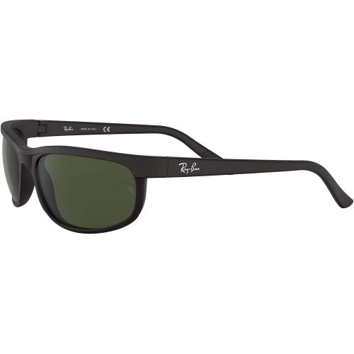  Ray-Ban RB2027 Predator 2 Icons Sports Sunglasses - BlackMatte BlackCrystal GreenG-15 XLTOne Size Fits All