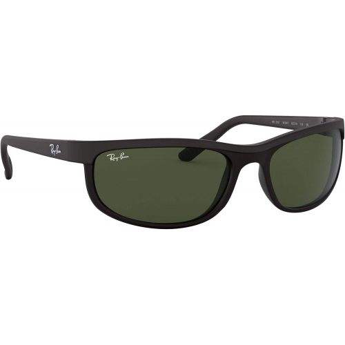  Ray-Ban RB2027 Predator 2 Icons Sports Sunglasses - BlackMatte BlackCrystal GreenG-15 XLTOne Size Fits All