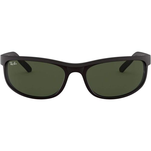  Ray-Ban RB2027 Predator 2 Icons Sports Sunglasses - BlackMatte BlackCrystal GreenG-15 XLTOne Size Fits All